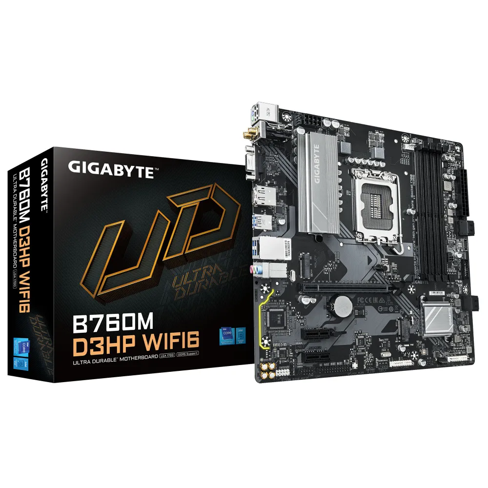 Gigabyte B760M D3HP WIFI6, LGA 1700, DDR5, Материнская плата