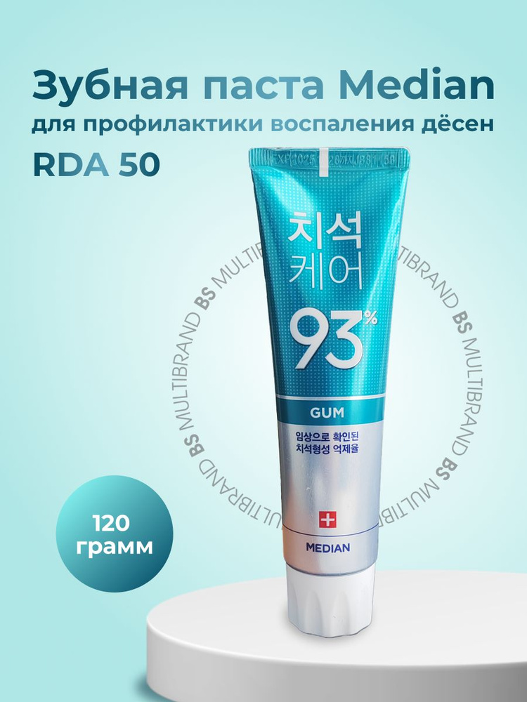 Median Зубная паста для профилактики воспаления десен Median Dental IQ 93% Prevent Gingivitis, 120гр #1