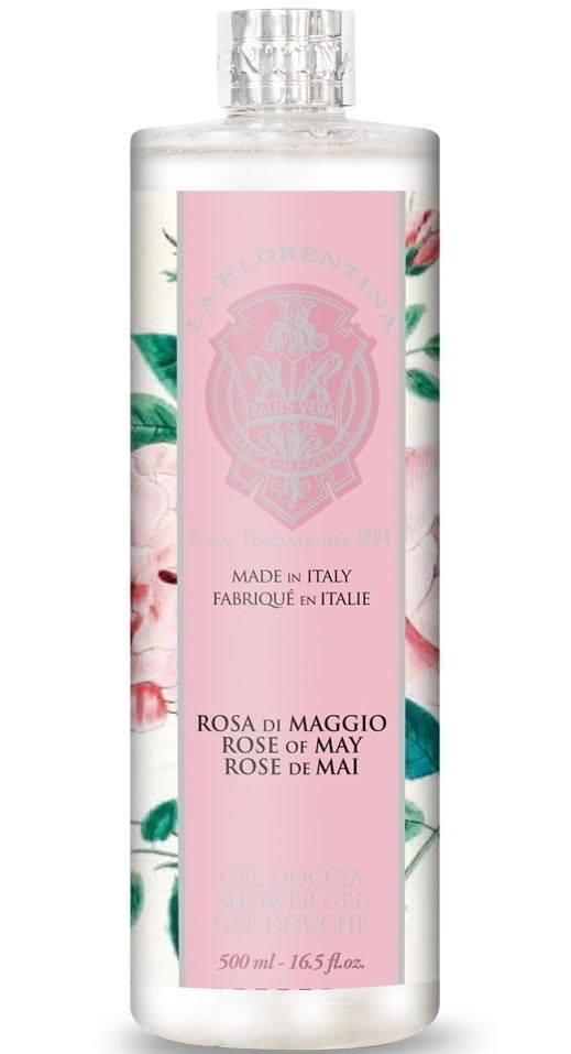 La Florentina Body Wash Rose of May Пена для ванн увлажняющая с оливковым маслом и экстрактом Майской #1