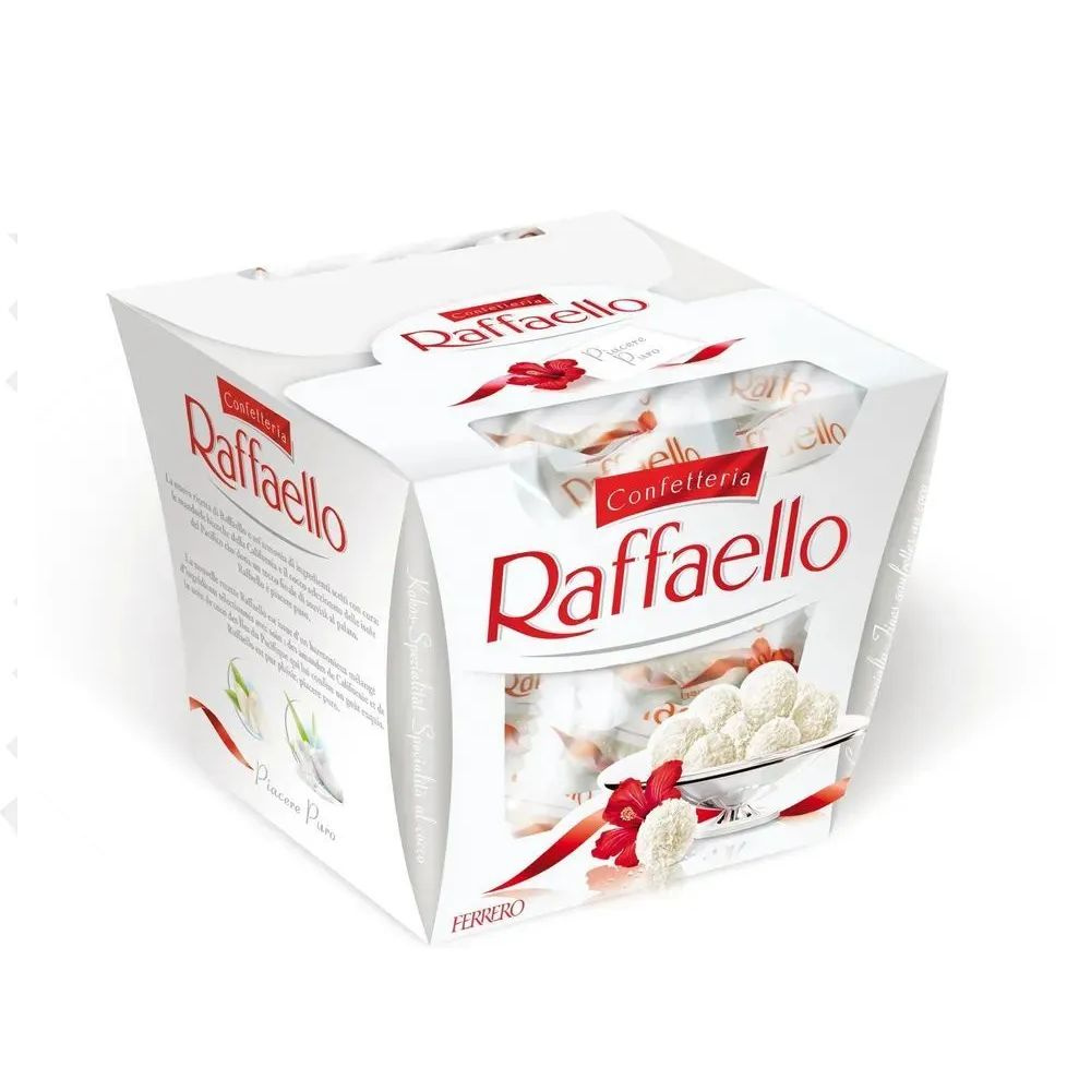 Конфеты Raffaello в коробке, с цельным миндалем, 150 г #1