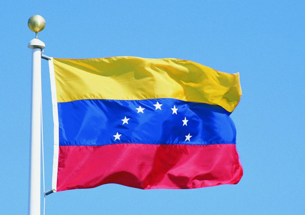 Двусторонний флаг Венесуэлы 40х60 см на лодку, катер или яхту с люверсами  #1