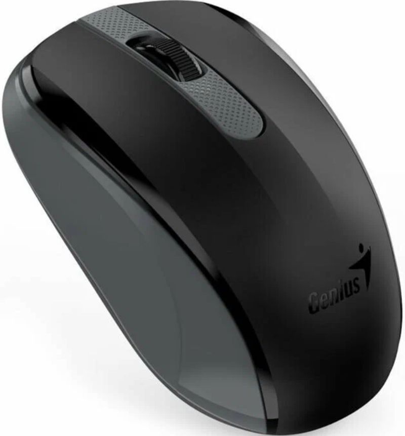 Genius Мышь беспроводная NX-8008S оптическая 1200dpi, USB-ресивер (31030028400), черный, серый  #1