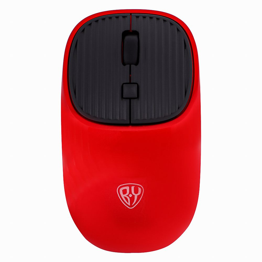Компьютерная мышь беспроводная, 800/1200/1600 DPI, 2.4G, питание 1xAA, красный  #1