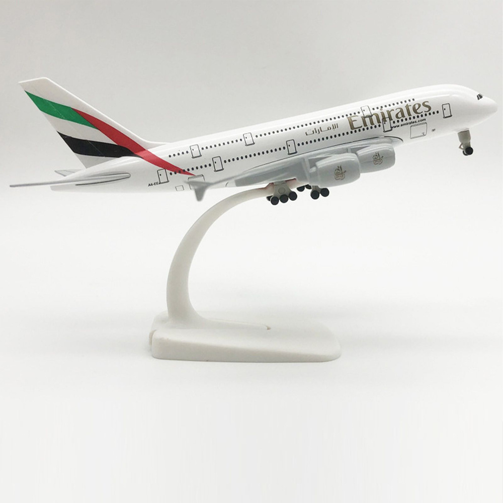 Металлическая модель самолета ОАЭ A380 Emirates / Эмирейтс Боинг / авиация,20CM  #1