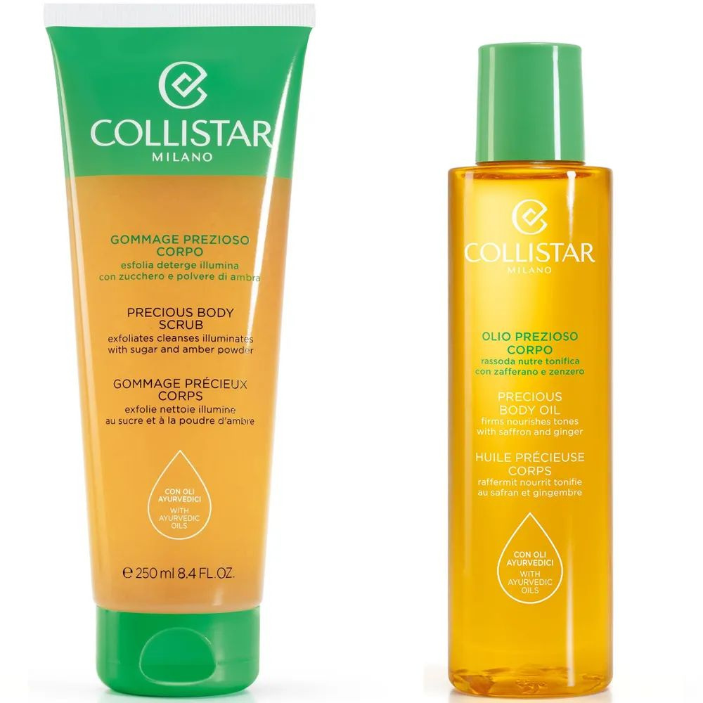 Collistar - Набор: Скраб для тела 250 мл Precious Body Scrub + Масло для тела Precious Body Oil 150 мл. #1