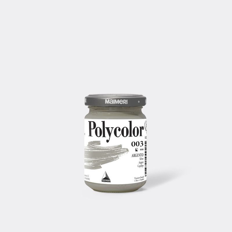 Краска акриловая Maimeri Polycolor серебро 140мл #1