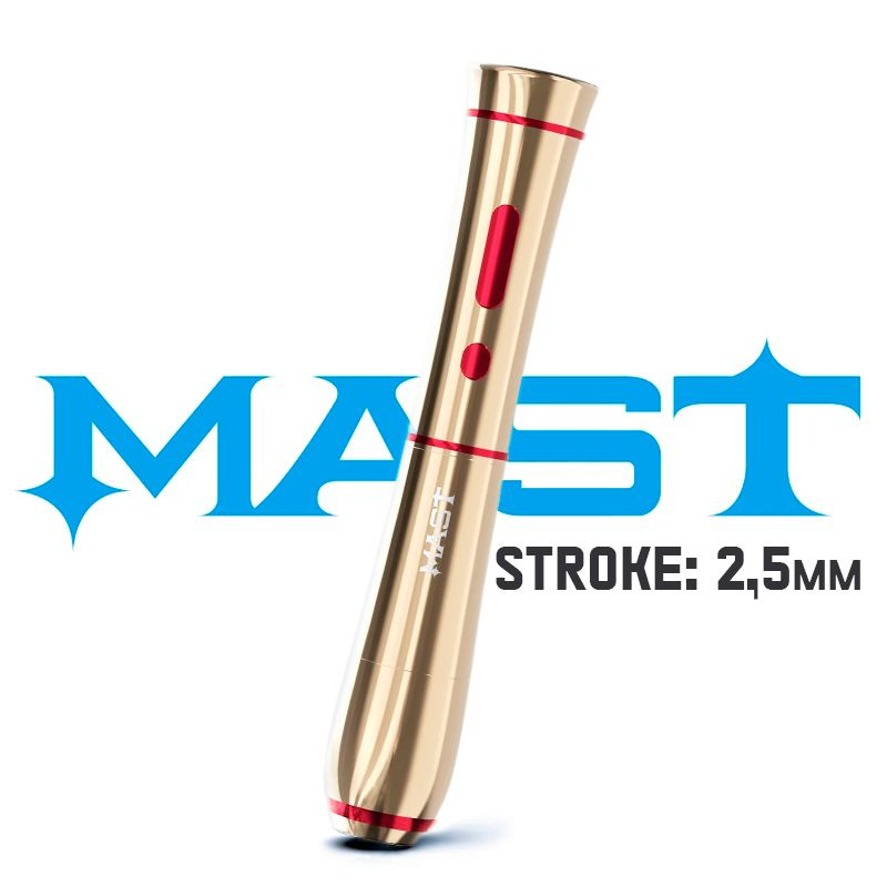 Беспроводная машинка для татуажа и перманентного макияжа Mast P40 Rose Gold  #1