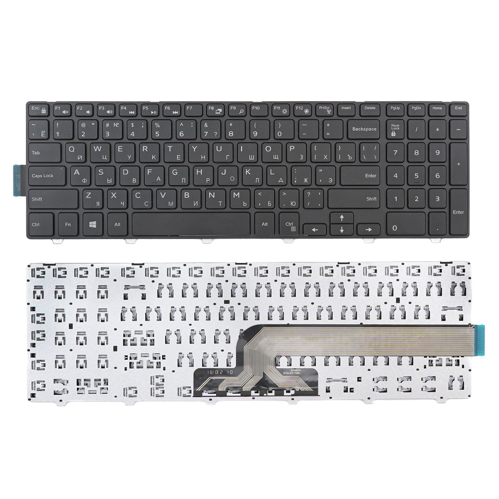Клавиатура для ноутбука Dell Vostro 3549, 3559, черная #1