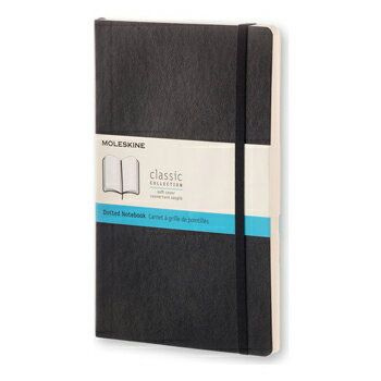 Блокнот в точку Moleskine CLASSIC SOFT QP619 Large 130х210мм 192 страницы, мягкая обложка черный QP619 #1