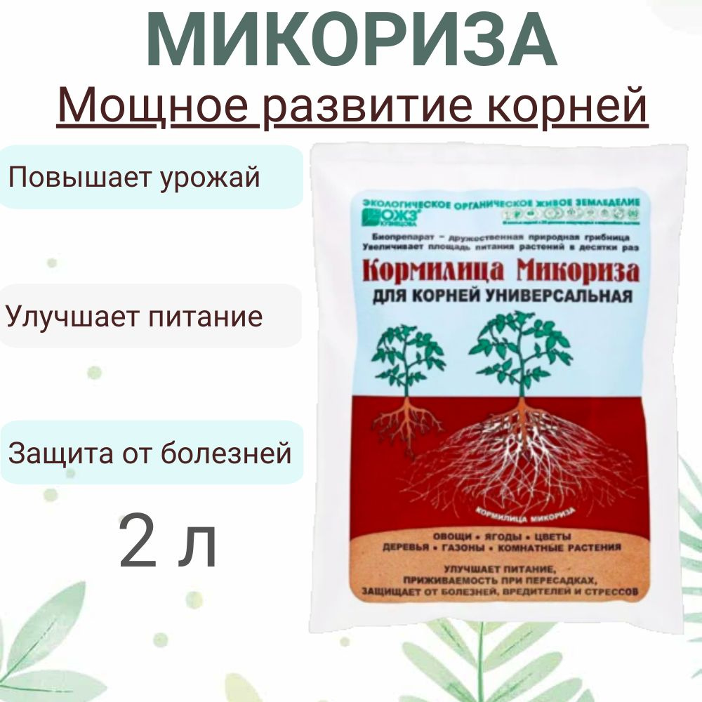 Микориза Кормилица универсальная 2 л., для корней, стимулятор корнеобразования  #1