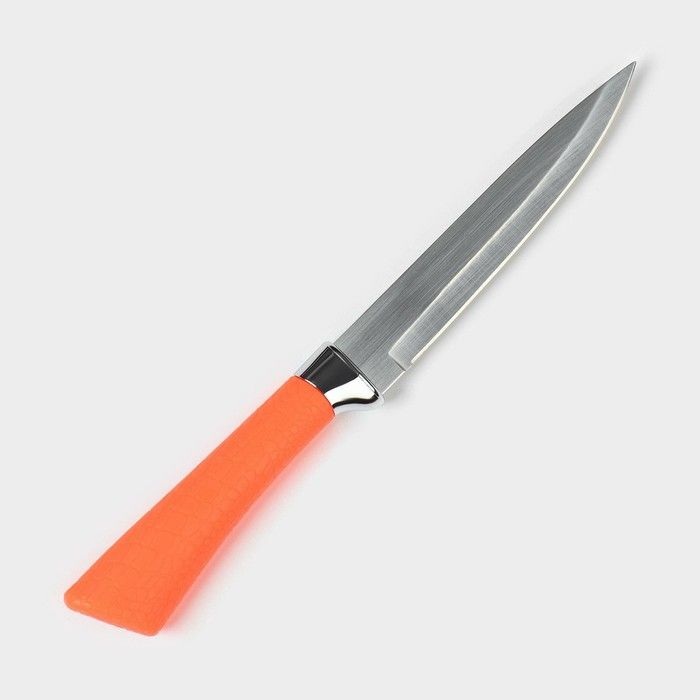 Нож кухонный Рич , лезвие 12,5 см, цвет оранжевый #1