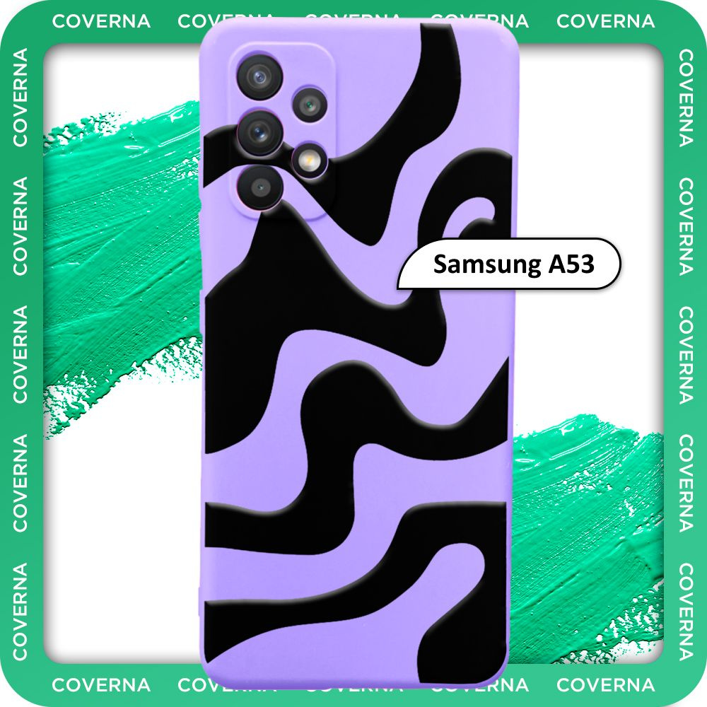 Чехол силиконовый с узором волна на Samsung A53 на Самсунг А53  #1