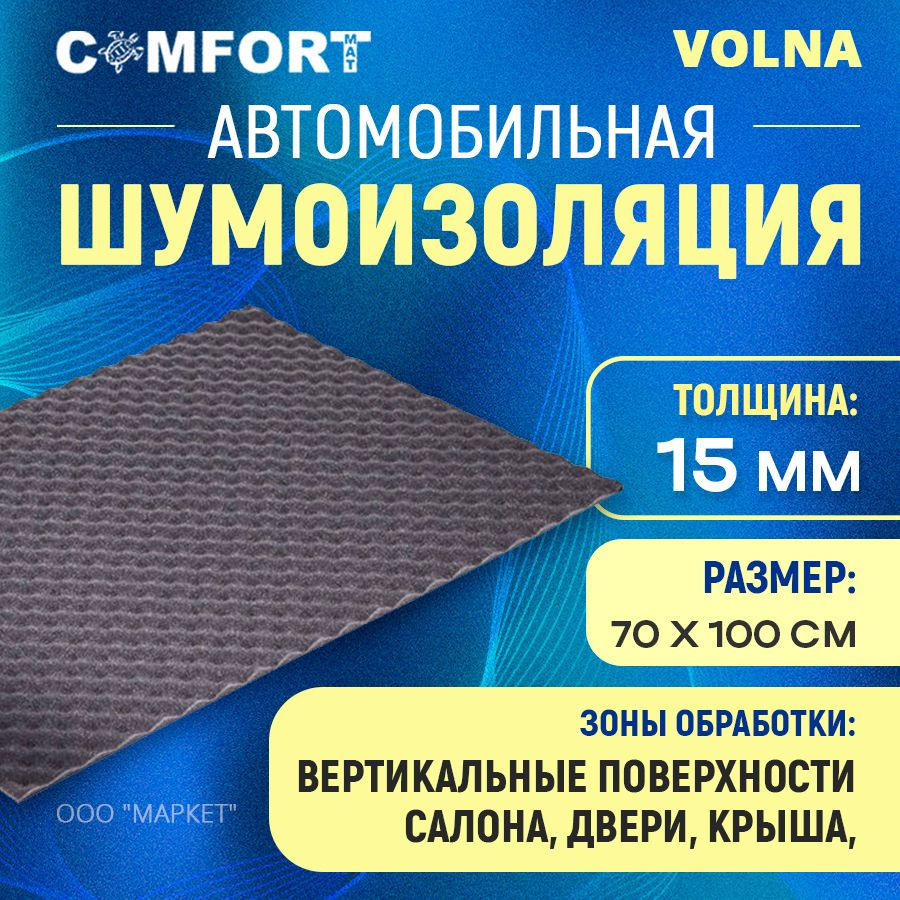 Шумоизоляция Comfort mat Volna 1м х 70см #1