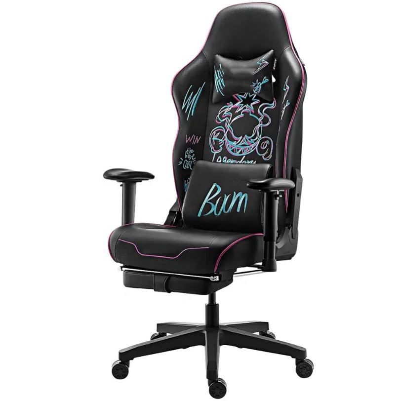 CyberZone Игровое компьютерное кресло, серое с черным 28 #1