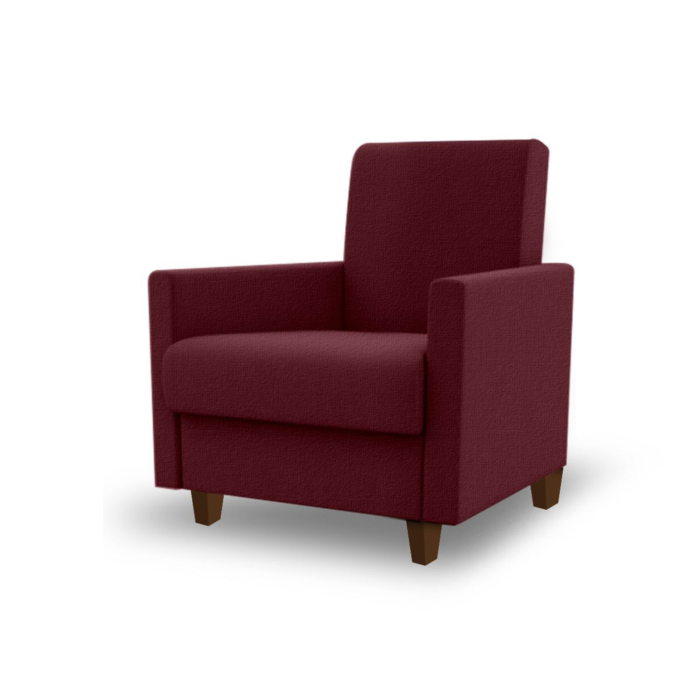 Кресло Сабина на ножках ФОКУС- мебельная фабрика 95х90х95 см бордовый  #1