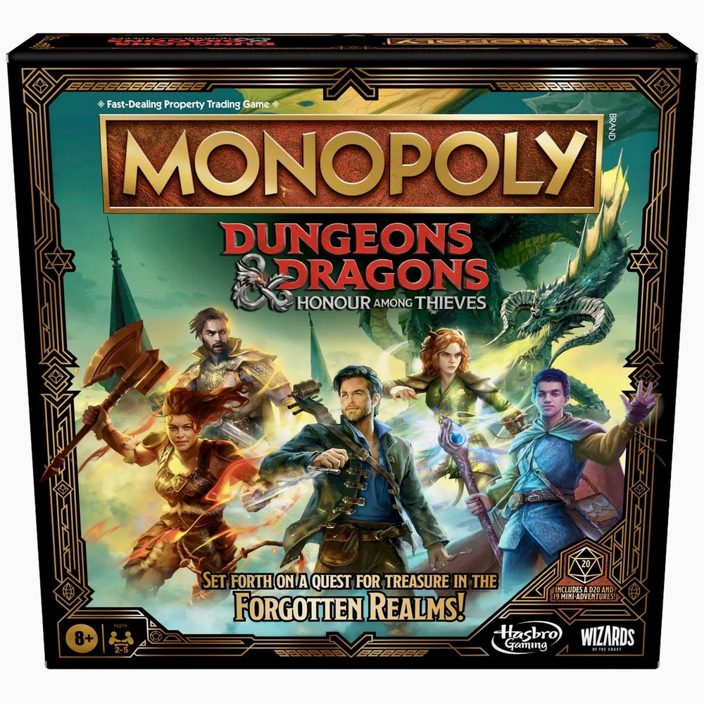 Настольная Игра МОНОПОЛИЯ Monopoly Dungeons & Dragons: Honour Among Thieves Коллекционное издание Monopoly #1