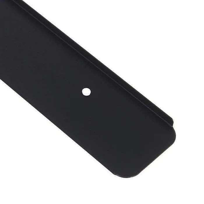 Планка для столешницы торцевая универсальная алюминиевая 600мм R5мм/38мм матовая черная - 1шт.  #1