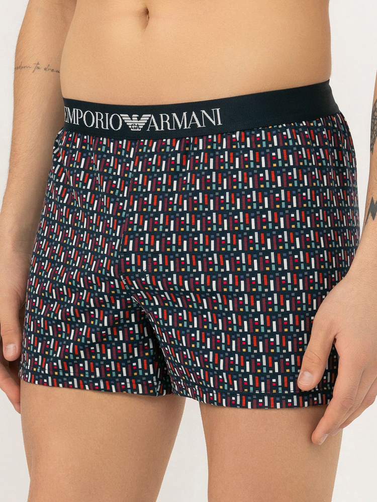 Трусы боксеры Emporio Armani Classic Pattern Mix, 1 шт #1