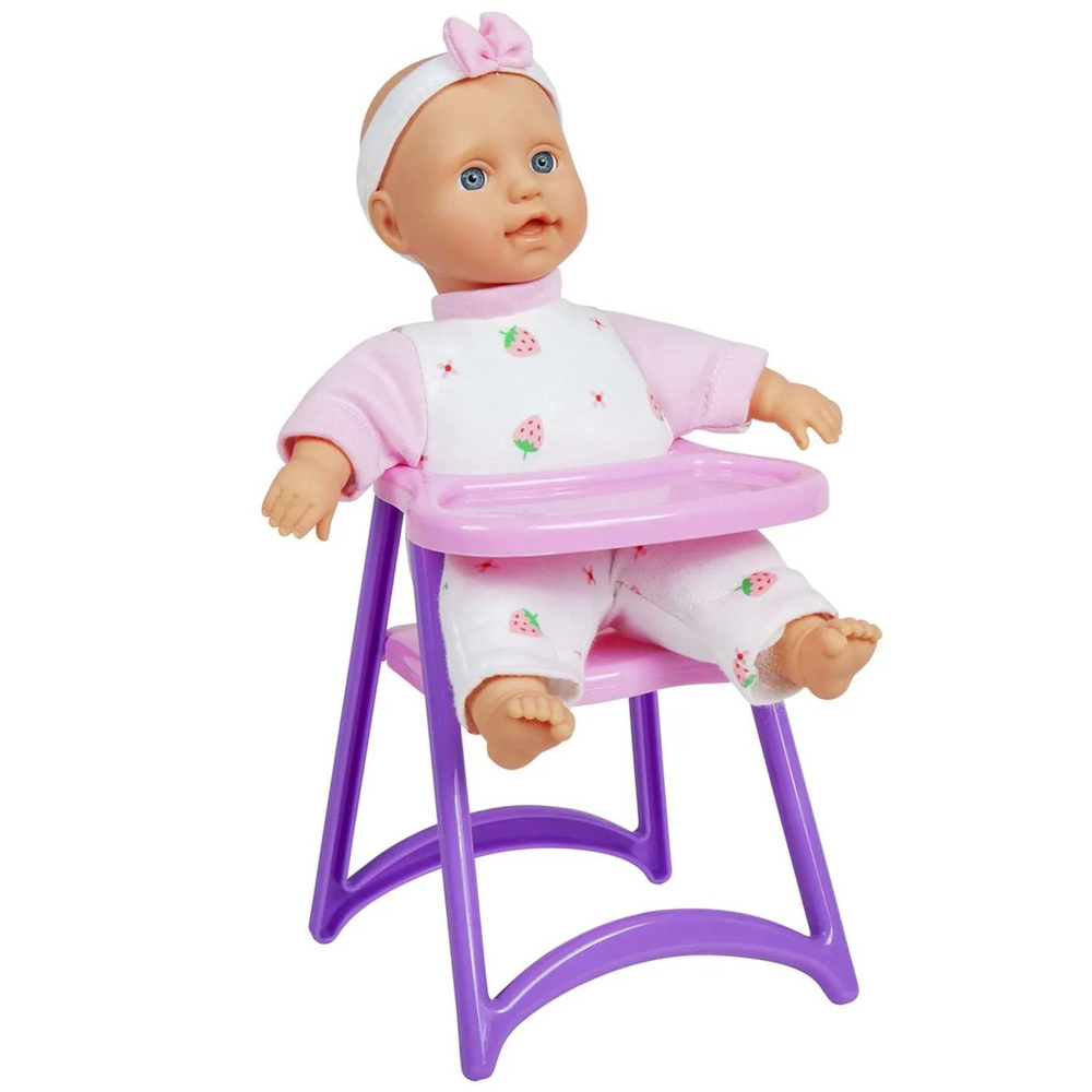 Кукла-младенец Defa Lucy Пупс на стульчике 23 см розовый #1
