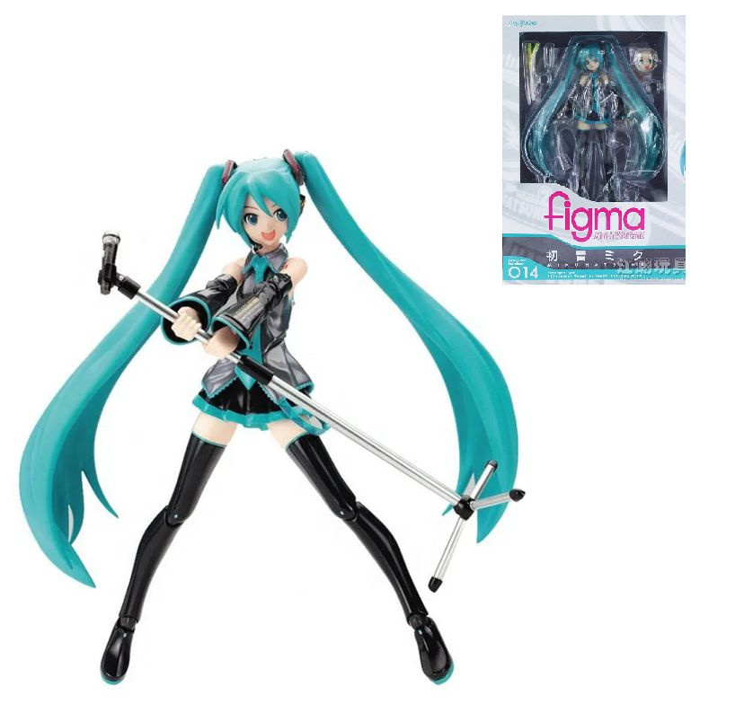 Фигурка Вокалоид Мику Хацунэ / Vocaloid Miku Hatsune figma 014 (14см) #1