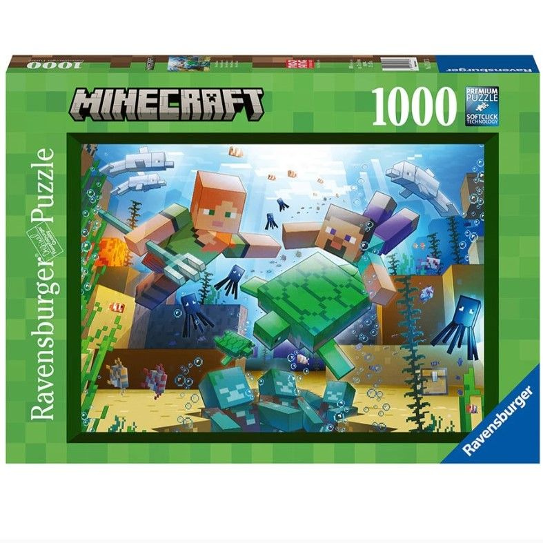 Пазл Ravensburger классический "Minecraft Мозаика" 1000 элементов #1