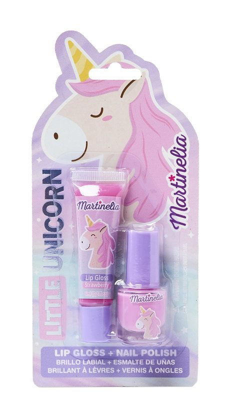 Набор детской косметики Little Unicorn Lip Gloss + Nail Polish #1