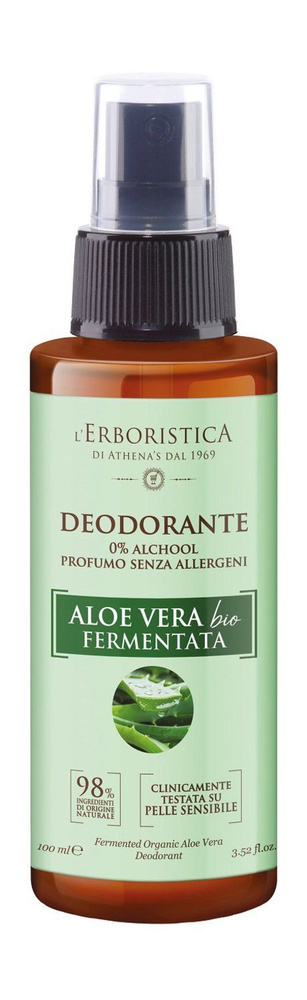 Дезодорант без алкоголя с органическим алоэ вера Fermented Organic Aloe Vera Deodorant 0% Alcohol, 100 #1