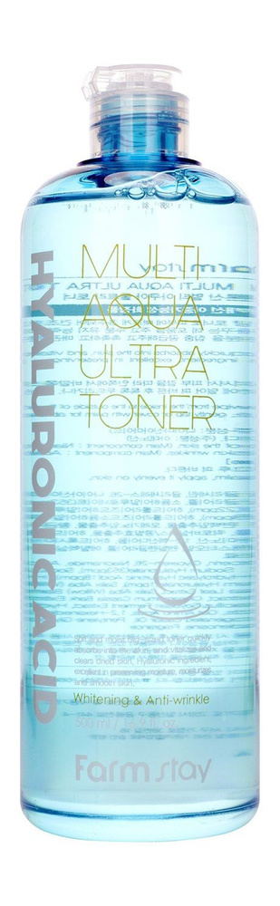 Увлажняющий тонер для лица с гиалуроновой кислотой Hyaluronic Acid Multi Aqua Ultra Toner, 500 мл  #1