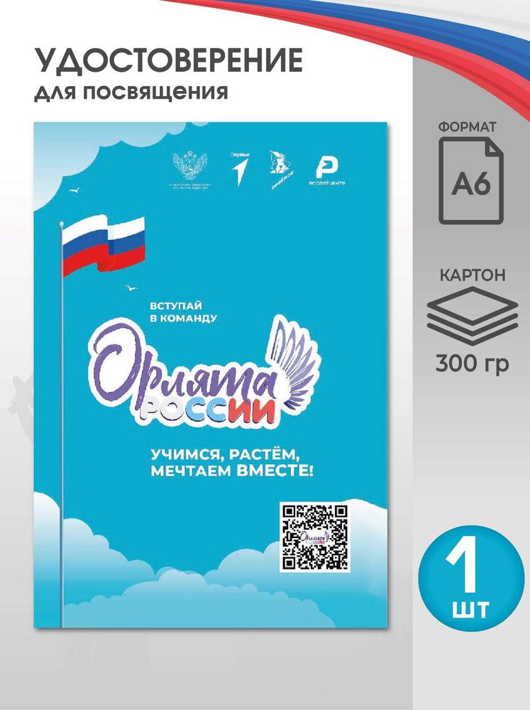 Диплом для посвящения в Орлята России 1 шт #1