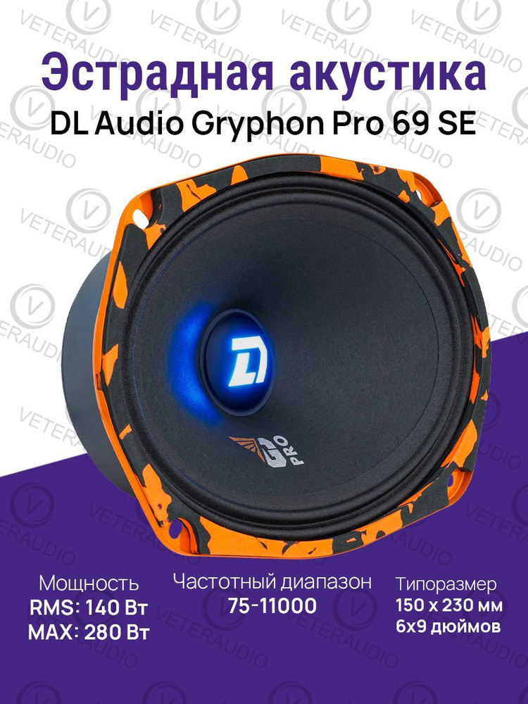 DL Audio Колонки для автомобиля Gryphon Pro 69 SE #1