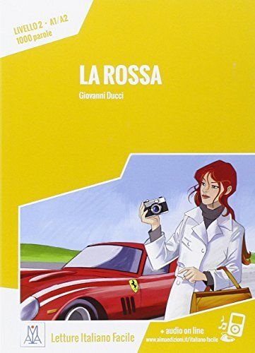 La rossa Libro+audio online, адаптированная книга на итальянском языке уровня А1-А2  #1