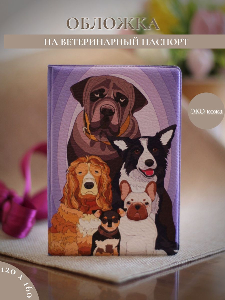 Обложка на ветеринарный паспорт Друзья #1