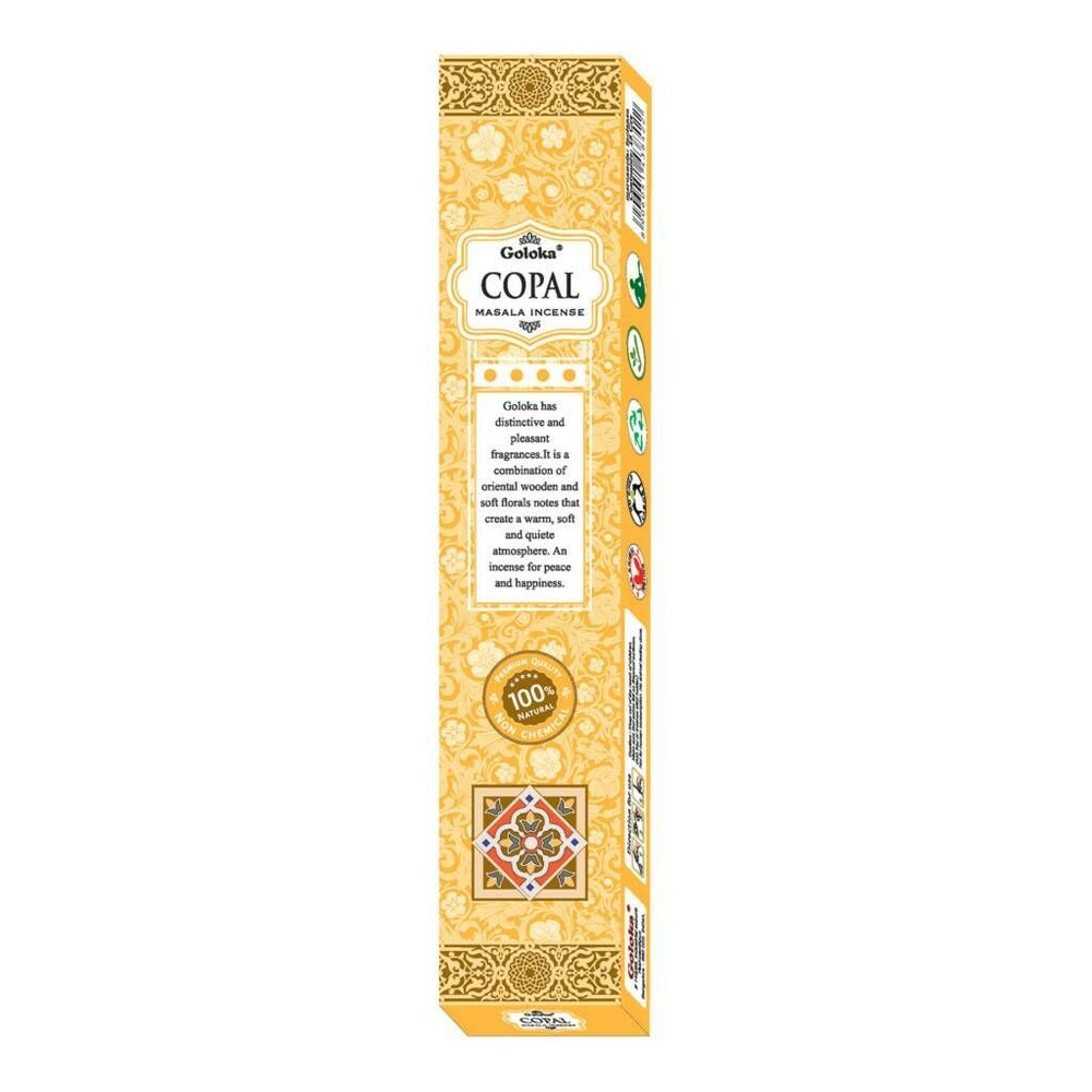 Goloka COPAL Masala Incense (Высококачественные индийские пыльцовые благовония КОПАЛ, Голока), 15 г. #1