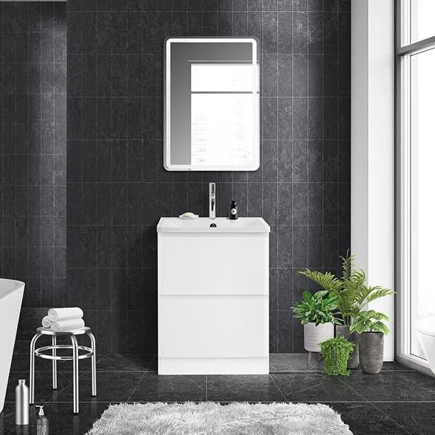 Мебель для ванной BelBagno Albano 60 напольная, bianco lucido #1