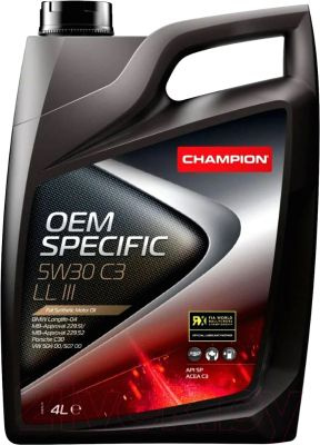 CHAMPION 5W-30 Масло моторное, Синтетическое, 4 л #1