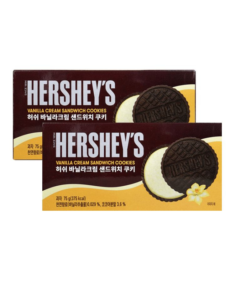 Печенье Hersheys Vanilla Cream Sandwich / Сэндвич ванильный крем, 2 шт по 75г  #1