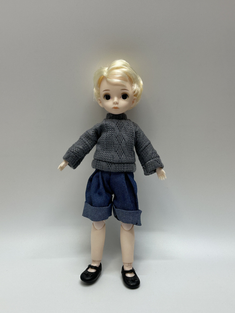 Кукла шарнирная 30 см с одеждой, / №5 / с большими глазами, для девочки, Коллекционная  #1