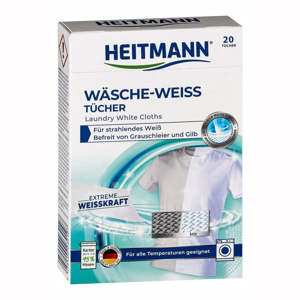 Heitmann Салфетки для стирки белого белья 10 шт. #1