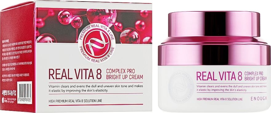 Крем для лица с экстрактом облепихи / ENOUGH Premium Real Vita 8 Complex Pro Bright Up Cream 50ml Осветляющий #1