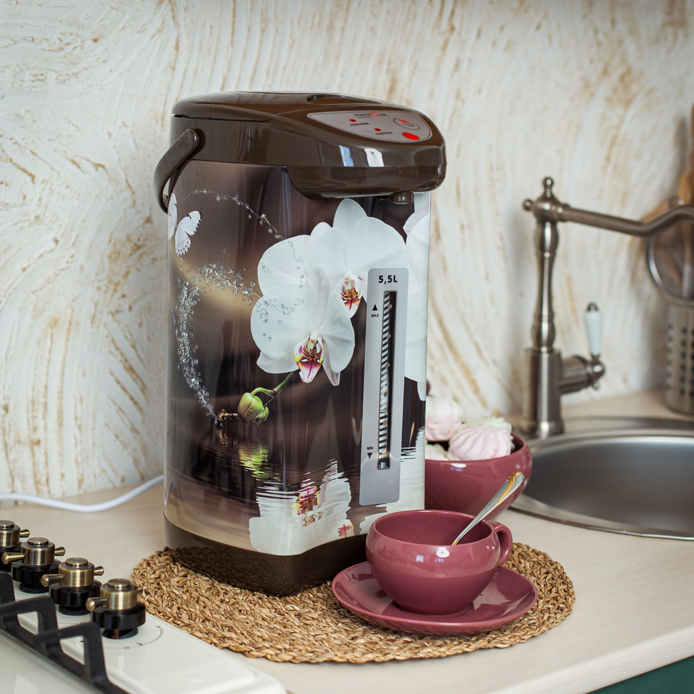 Электрический умный чайник - Термопот 5,5л MAXTRONIC MAX-U60B11, 750Вт, 3 режима подачи воды, съемный #1