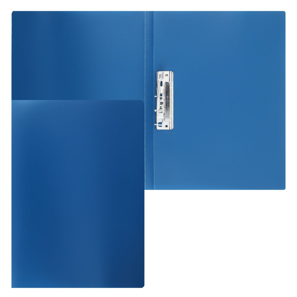 Папка с зажимом А4, пластик, толщина пластика 0,50 мм, цвет синий KLERK 190920  #1