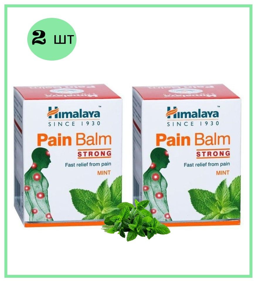 Himalaya PAIN BALM Strong Болеутоляющий бальзам ПЕЙН (ПЭЙН) БАЛМ Хималая, 10 г - 2 шт  #1