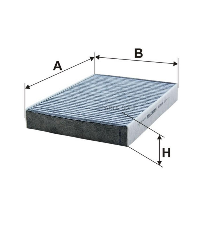Фильтр салона угольный K 1267A #1
