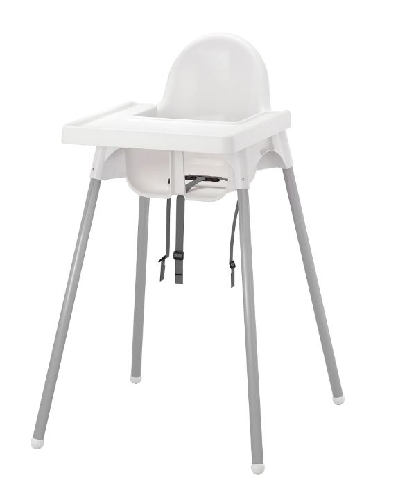 ANTILOP детский стул с подносом, белый, 90см #1
