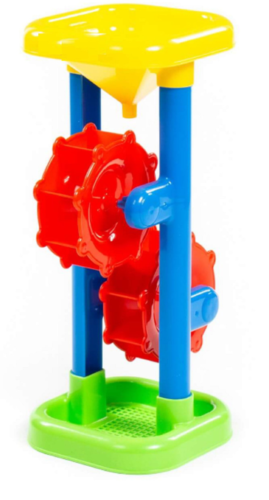 Игрушка для малышей песочная мельница с ситом синий #1