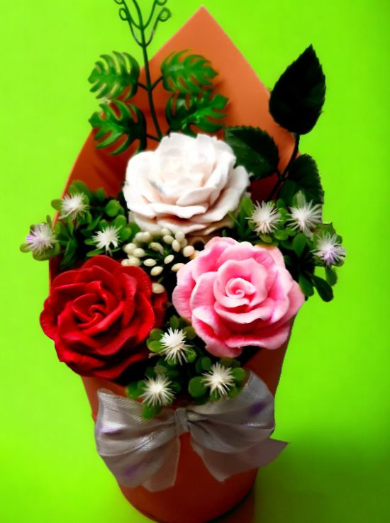 Мыльные розы подарок на выпускной #1