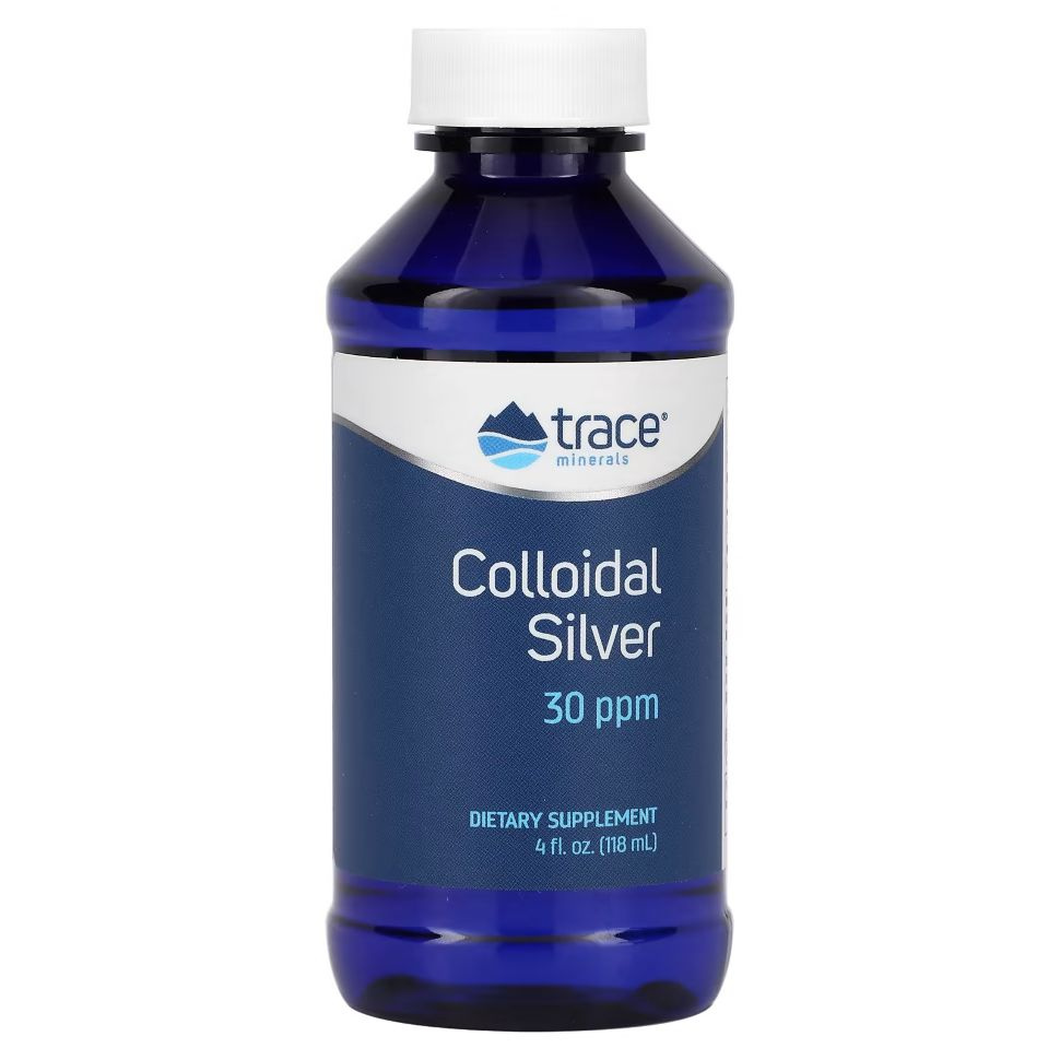 Trace Minerals Коллоидное серебро, Colloidal Silver 30 ppm 118 мл #1