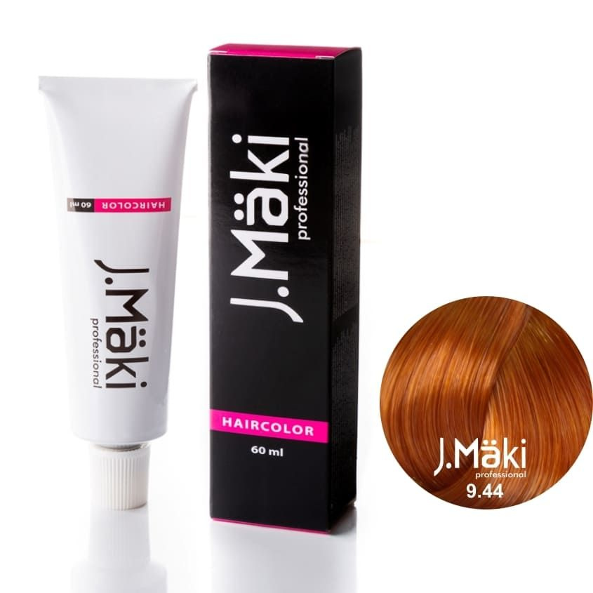 J.Maki 9.44 Интенсивный медный блондин cтойкий краситель для волос 60 мл  #1