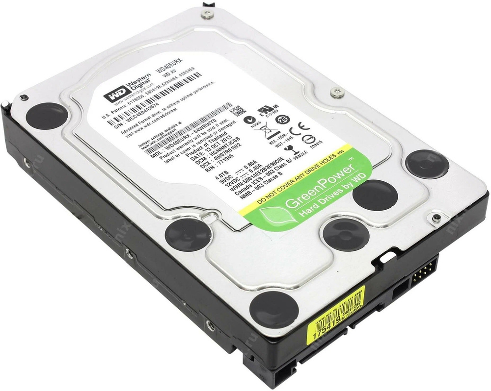 Western Digital 4 ТБ Внутренний жесткий диск (WD40EURX)  #1