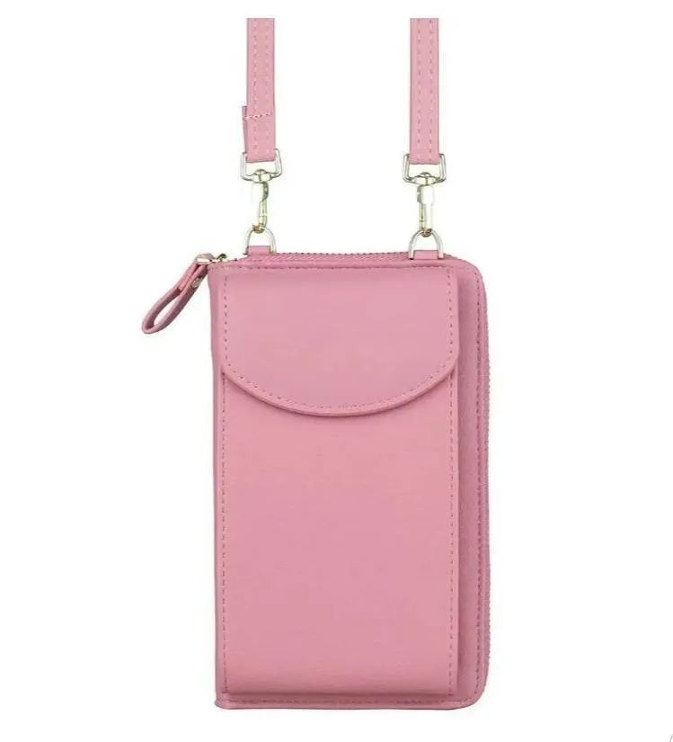 Миниатюрная женская сумочка-клатч. розовая #1
